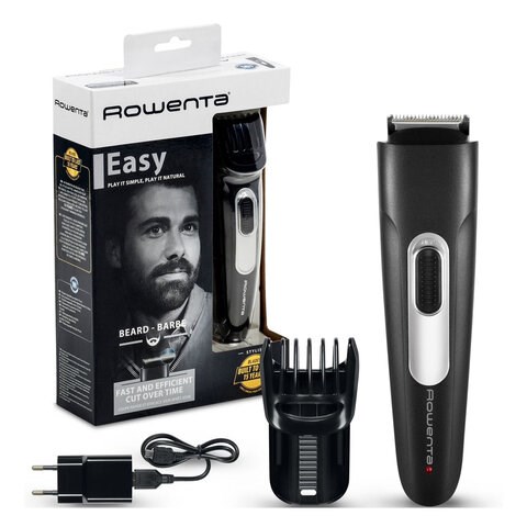 Триммер для бороды ROWENTA TN2801F4, 11 установок длины, 0.5-10 мм, 1 насадка, беспроводной, черный, 1830008212 456485