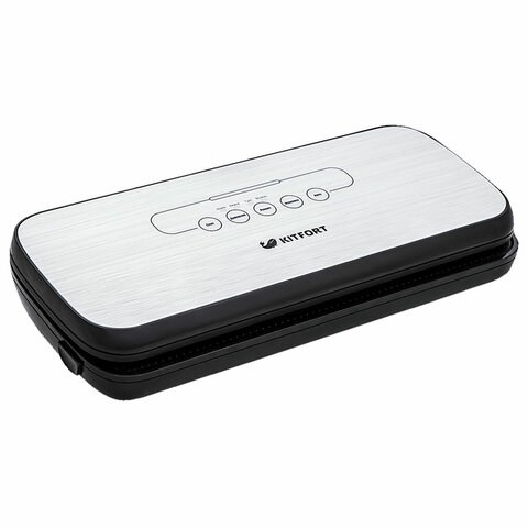 Вакууматор/вакуумный упаковщик KITFORT КТ-1502-2, 110 Вт, 2 режима, ширина пакета до 28 см, черный 455954