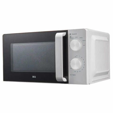 Микроволновая печь BQ (БИ-КЬЮ) MWO 20004SM/W, объем 20 л, мощность 700 Вт, механическое управление, белая, 86185120 457499