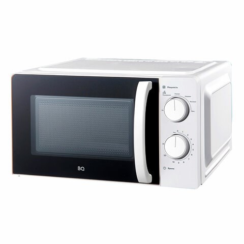 Микроволновая печь BQ (БИ-КЬЮ) MWO 20006SM/W, объем 20 л, мощность 700 Вт, механическое управление, белая, 86190542 457501