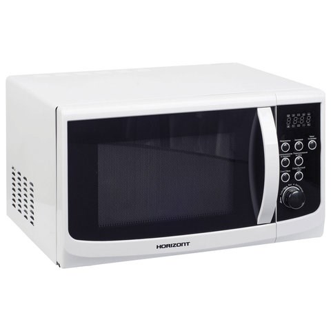 Микроволновая печь HORIZONT 23MW800-1379CAW, объем 23 л, мощность 800 Вт, электронное управление, белая 454648