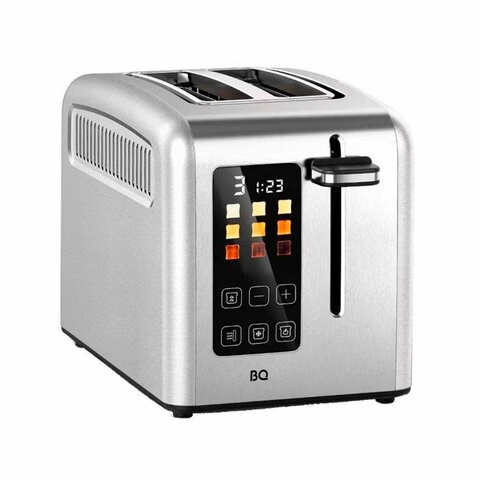 Тостер BQ (БИ-КЬЮ) T2002, 950 Вт, 2 тоста, 9 режимов, сенсорное управление, нержавеющая сталь, 86197754 457540