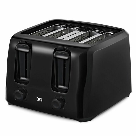 Тостер BQ (БИ-КЬЮ) T4001, 1400 Вт, 4 тоста, 6 режимов, пластик, черный, 86197957 457541