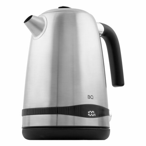 Чайник BQ (БИ-КЬЮ) KT1724SW, 1,7 л, 2200 Вт, закрытый нагревательный элемент, ТЕРМОРЕГУЛЯТОР, стальной, 86189269 457554