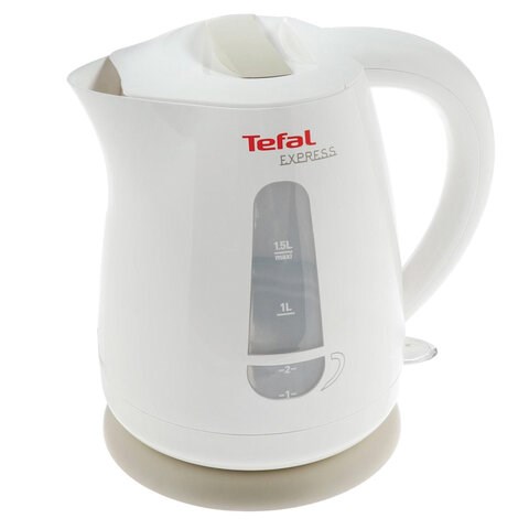 Чайник TEFAL KO29913E, 1,5 л, 2200 Вт, закрытый нагревательный элемент, пластик, белый, 7211000396 456514