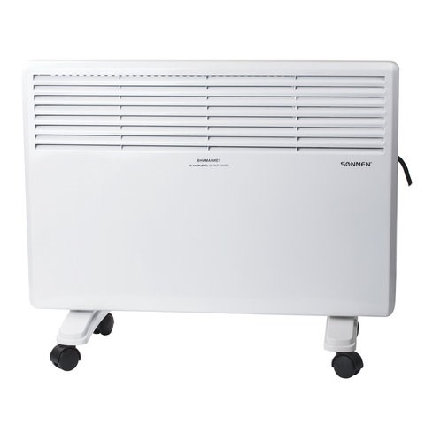 Обогреватель-конвектор SONNEN X-1500, 1500 Вт, напольная/настенная установка, белый, 453495 453495