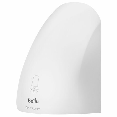 Сушилка для рук BALLU BAHD-1000AS, 1000 Вт, пластик, белая 601833