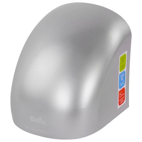 Сушилка для рук BALLU BAHD-2000DM Silver, 2000 Вт, пластик, серебро 608346