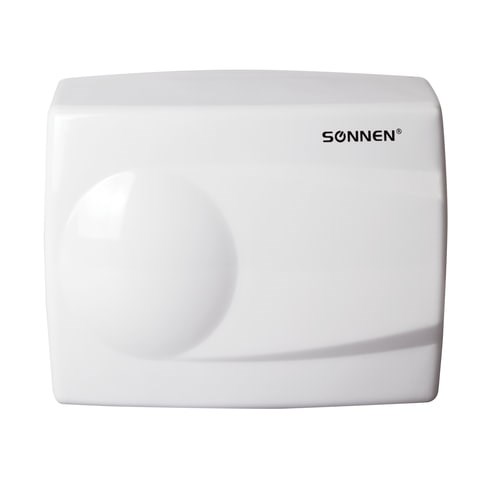 Сушилка для рук SONNEN HD-298, 1500 Вт, металлический корпус, антивандальная, белая, 604193 604193