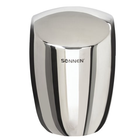 Сушилка для рук SONNEN HD-777, 1200 Вт, нержавеющая сталь, антивандальная, хром, 604748 604748