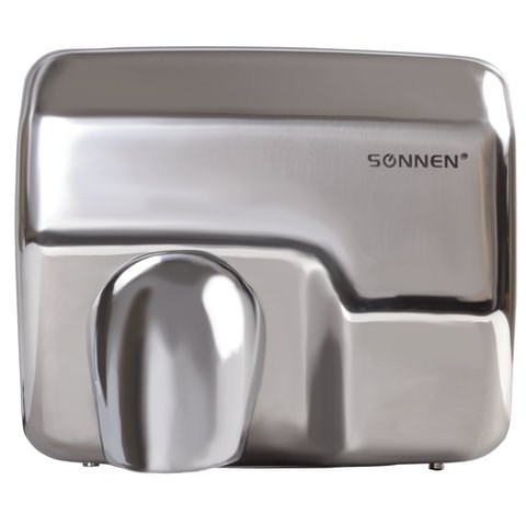Сушилка для рук SONNEN HD-798S, 2300 Вт, нержавеющая сталь, антивандальная, серебристая, 604194 604194