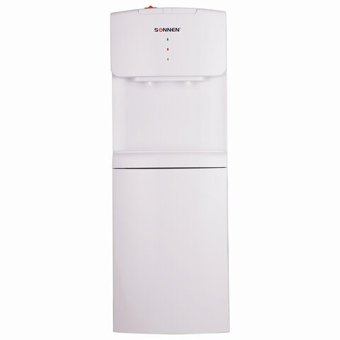 Кулер водораздатчик БЕЗ НАГРЕВА И ОХЛАЖДЕНИЯ, SONNEN FS-02N, напольный, 2 крана, белый, 454995 454995