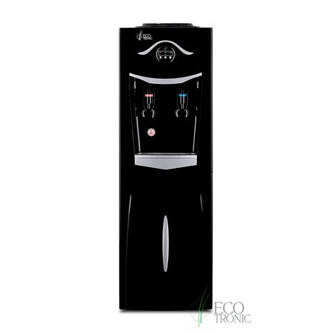 Кулер для воды ECOTRONIC K21-LF, напольный, НАГРЕВ/ОХЛАЖДЕНИЕ КОМПРЕССОРНОЕ, холодильник, 2 крана, черный, 11557 456860