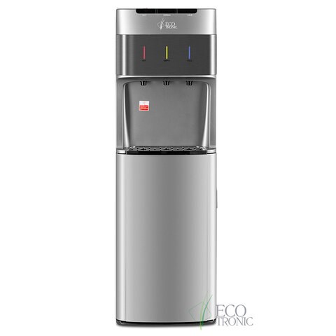 Кулер для воды ECOTRONIC M30-LXE, напольный, НИЖНЯЯ ЗАГРУЗКА, нагрев/охлаждение, 3 крана, серый 7270 456863