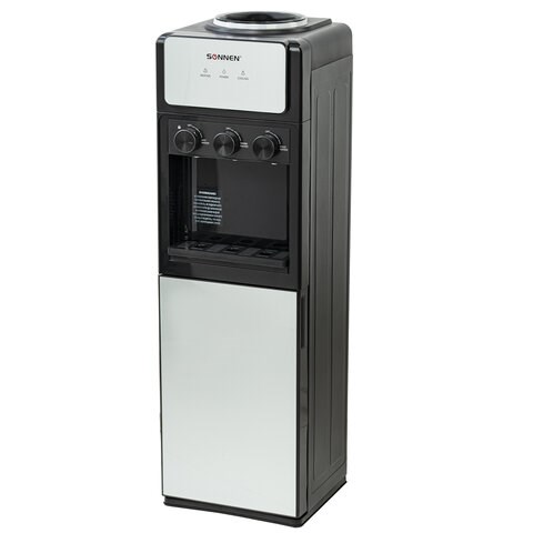 Кулер для воды SONNEN FSE-03Ri, напольный, НАГРЕВ/ОХЛАЖДЕНИЕ ЭЛЕКТРОННОЕ, 3 крана, шкаф, 455743 455743