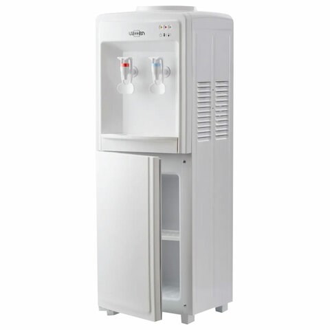 Кулер-водонагреватель БЕЗ ОХЛАЖДЕНИЯ, VATTEN V09WF, напольный, шкаф, 2 крана, белый, 0506, УТ-00000506 456852