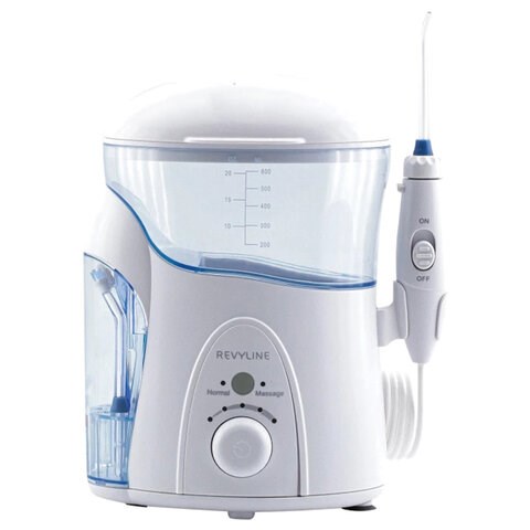 Ирригатор для полости рта REVYLINE RL 500, стационарный, емкость резервуара 0,6 л, 7 насадок, белый 456552