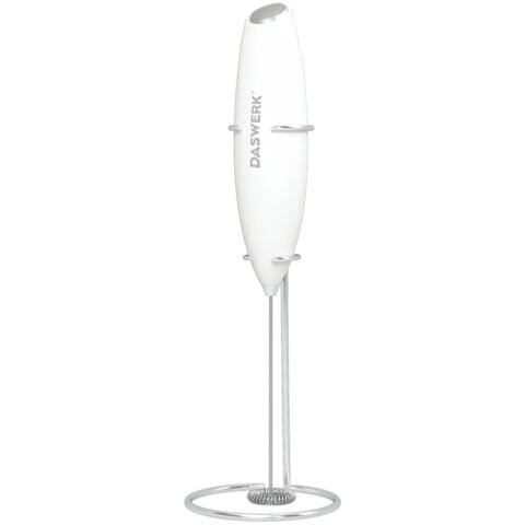 Капучинатор/вспениватель молока электрический на подставке soft touch, белый, DASWERK, 456178 456178