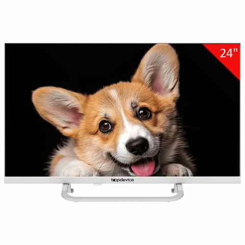 Телевизор TOPDEVICE TDTV24CS03H_WE, 24'' (60 см), 1366x768, HD, 16:9, SmartTV, Wi-Fi, Bluetooth, белый 458149