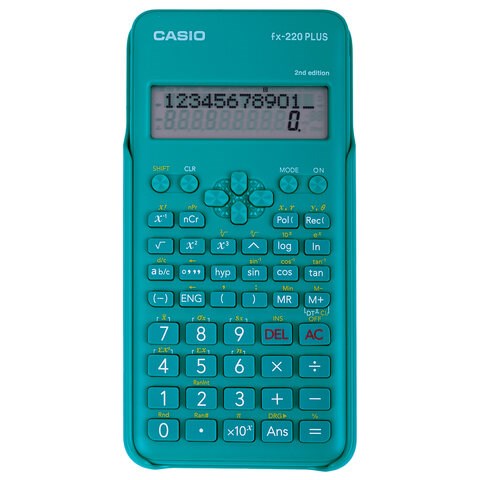 Калькулятор инженерный CASIO FX-220PLUS-2-S (155х78 мм), 181 функция, питание от батареи, сертифицирован для ЕГЭ, FX-220PLUS-2-S- 250393