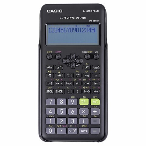 Калькулятор инженерный CASIO FX-82ESPLUS-2-WETD (162х80 мм), 252 функции, батарея, сертифицирован для ЕГЭ, FX-82ESPLUS-2-S 250394