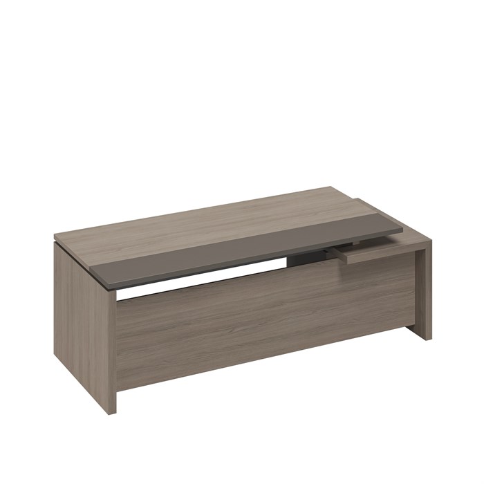 Стол руководителя с тумбой подвесной 2-ящичной с замком левый 210177