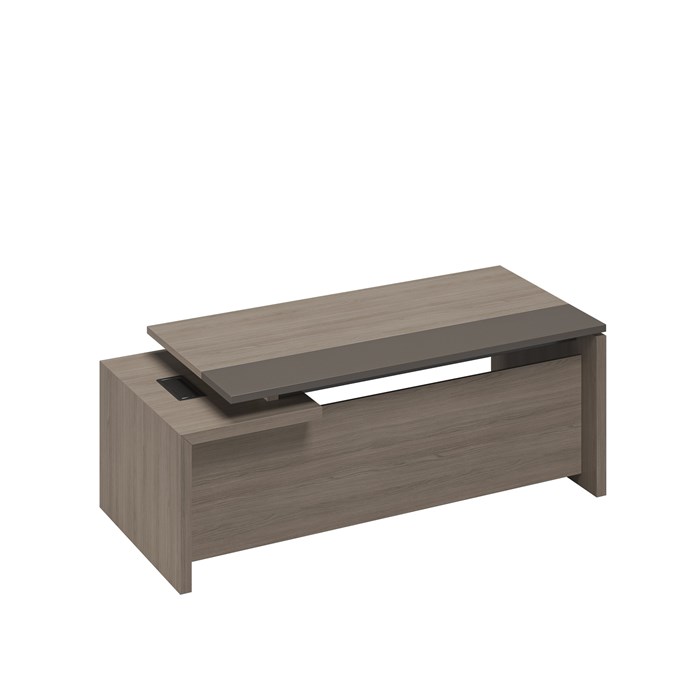 Стол руководителя с тумбой 3-ящичной с замком правый 210184