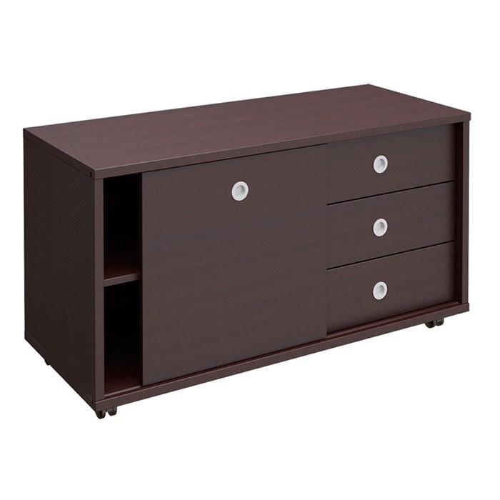 Тумба выкатная 3 ящика без замка дверь-купе ДСП 121330