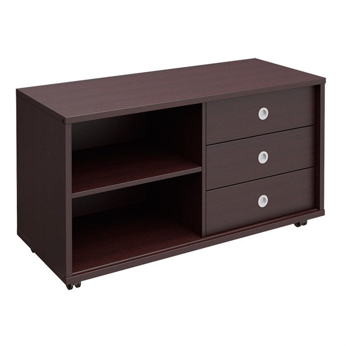 Тумба сервисная 3 ящика без замка универсальная 121329