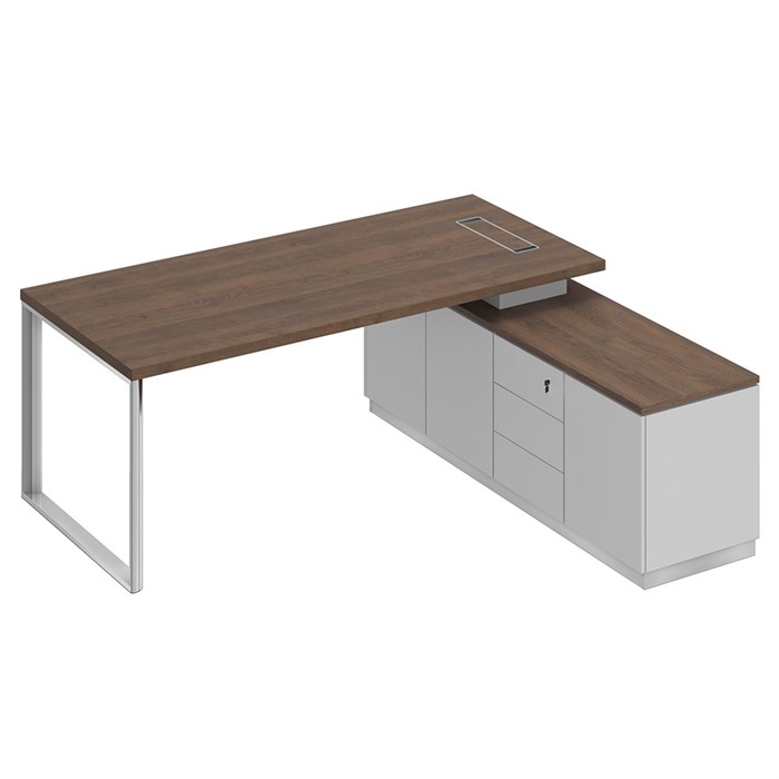 Стол руководителя на опорной тумбе (левый/правый) 206279