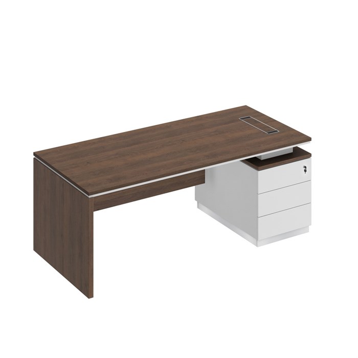 Стол руководителя на опорной тумбе опора ДСП 205642