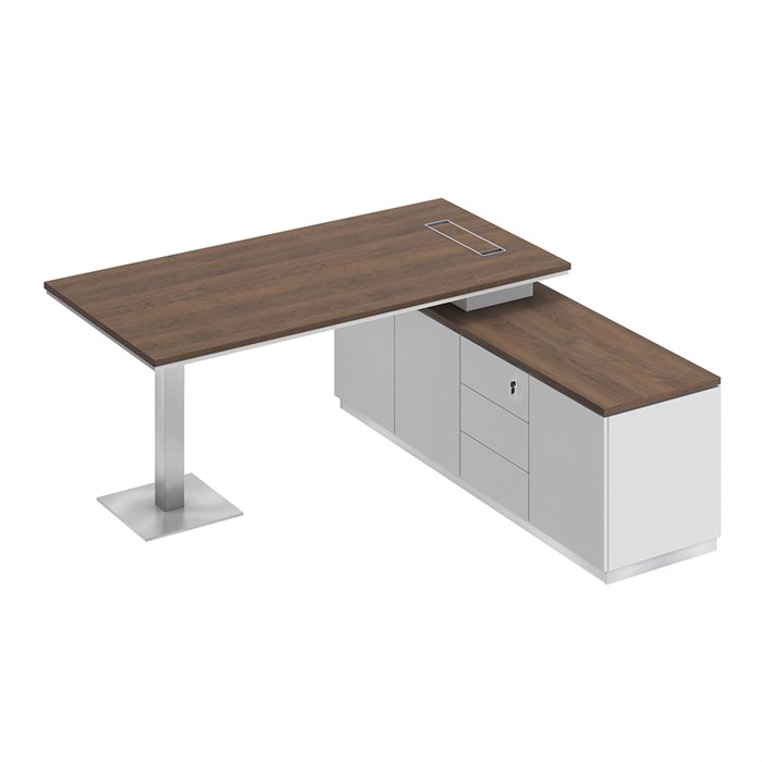 Стол руководителя на опорной тумбе 205409