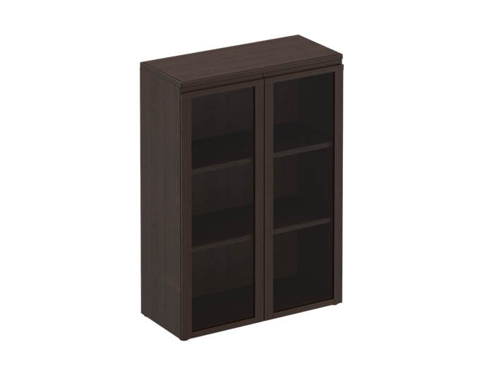 Шкаф для документов средний со стеклянными дверями 203357