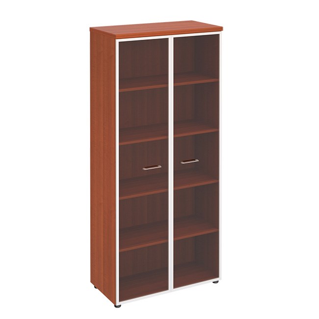 Шкаф для документов со стеклянными прозрачными дверьми в рамке 107564