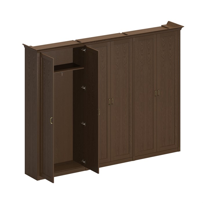 Шкаф комбинированный высокий (2 для документов + 1 для одежды широкий) 210152