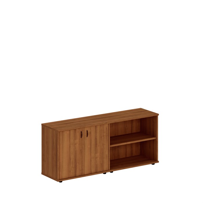 Шкаф комбинированный низкий (закрытый + стеллаж) 1235