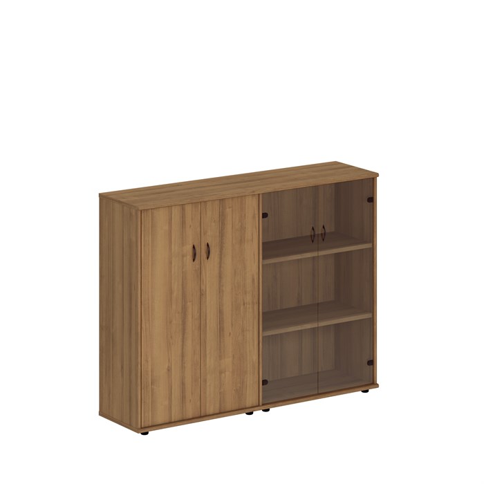 Шкаф комбинированный средний (закрытый + стекло) 1244