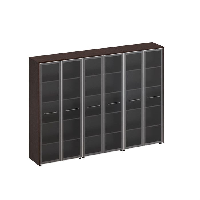 Шкаф комбинированный высокий (стекло + стекло + стекло) 122932