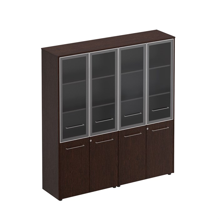 Шкаф комбинированный высокий (стекло + стекло) 122958