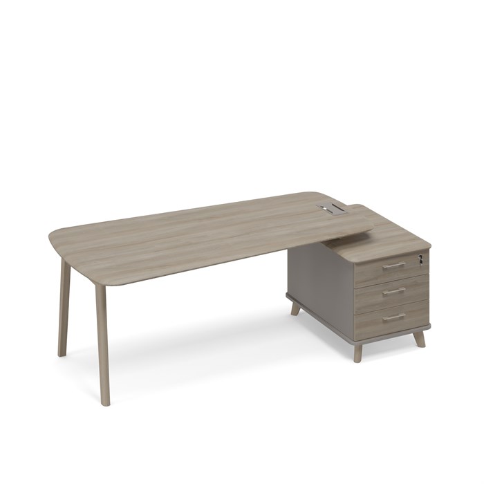 Стол на опорной тумбе малой (тип 3) WOOD 209280