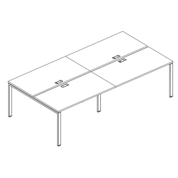 Рабочая станция на металлокаркасе UNO (4х160) 203811