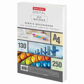 {{photo.Alt || photo.Description || 'Бумага BRAUBERG DIGITAL SILK, мелованная, матовая, А4, 130 г/м, 250 л., для полноцветной лазерной печати, 130% (CIE), 116396'}}