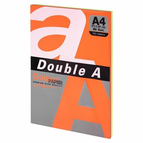 {{photo.Alt || photo.Description || 'Бумага цветная DOUBLE A, А4, 80 г/м2, 100 л., 5 цветов x 20 л., микс интенсив'}}