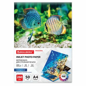 {{photo.Alt || photo.Description || 'Фотобумага глянцевая, А4, 260 г/м2, односторонняя, 50 листов, BRAUBERG ORIGINAL, 363992'}}