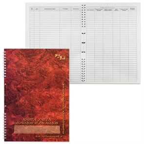 {{photo.Alt || photo.Description || 'Книга учета доходов и расходов, 50 л., картон, на гребне, А4 (204х290 мм), 13с21-50'}}