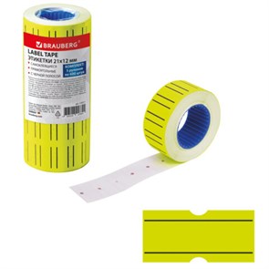 {{photo.Alt || photo.Description || 'Этикет-лента 21х12 мм прямоугольная, желтая, с черной полосой, КОМПЛЕКТ 5 рулонов по 600 штук, BRAUBERG, 115511'}}