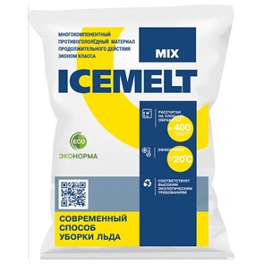 {{photo.Alt || photo.Description || 'Реагент антигололедный 25 кг, ICEMELT &quot;Mix&quot;, до -20С, хлористый натрий, мешок'}}