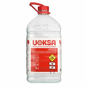 {{photo.Alt || photo.Description || 'Реагент противогололёдный 5 кг, UOKSA &quot;Актив&quot;, до -30 °C, хлорид кальция + минеральная соль, ПЭТ'}}