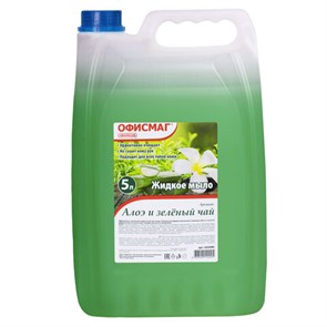 {{photo.Alt || photo.Description || 'Мыло жидкое 5 л, ОФИСМАГ, &quot;Алоэ и зеленый чай&quot;, 603086'}}