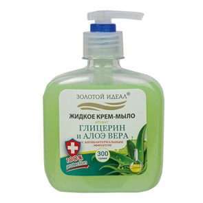 {{photo.Alt || photo.Description || 'Мыло-крем жидкое 300 г ЗОЛОТОЙ ИДЕАЛ &quot;Глицерин и алоэ вера&quot;,с антибактериальным эффектом, дозатор, 606412'}}